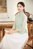 April Blooming Qipao Cheongsam Top