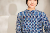 Refined Fish Scales Cheongsam Dress