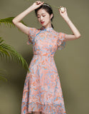 Pfirsichblüte Qipao Cheongsam