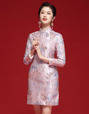 Qipao Cheongsam de fantasía rosa
