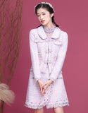 Violetter zweiteiliger Qipao Cheongsam