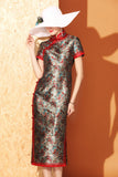 Noble jacquard Qipao Cheongsam