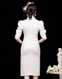 White Appointment Qipao Cheongsam