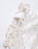 Qipao Cheongsam Blanc Doré