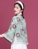 Qipao Cheongsam con bordado de lana