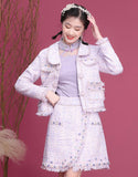 Violet Two-Piece Qipao Cheongsam