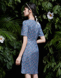 Qipao Cheongsam Bunga yang Nyaman