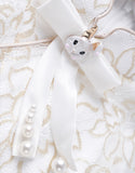 Qipao Cheongsam Blanc Doré