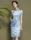 Cheongsam Qipao seguro de seda