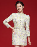 Aqua Qipao Cheongsam yang tenang