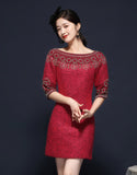 Rose Karmin Qipao Cheongsam