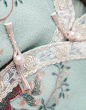 Qipao Cheongsam con bordado de lana