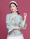 Qipao Cheongsam con bordado de lana
