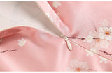 Cheongsam Qipao Merah Jambu Sutera