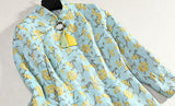 Jasmine Light Sky Blue Qipao Cheongsam Panjang