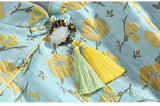 Jasmine Light Sky Blue Qipao Cheongsam Panjang
