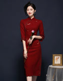 Qipao Cheongsam Bordir Capung