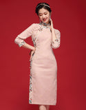 Sanftes Cord Qipao Cheongsam