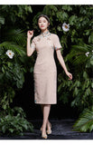 Sanftes Cord Qipao Cheongsam