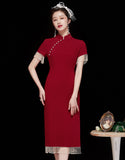 Perlenquasten Qipao Cheongsam