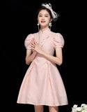 Niveau rose Qipao Cheongsam