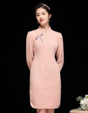 Kehangatan Merah Jambu Qipao Cheongsam