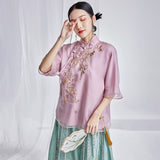 Silk Emory Grand Qipao Cheongsam Top